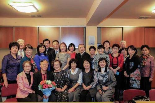 러시아 유즈노 사할린스크 예술인 및 한인 지도자들과 함께한 나상만 교수. ⓒ 경기대학교 정치전문대학원