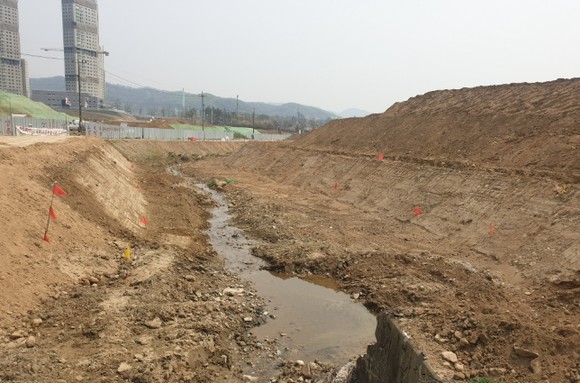 과천 디테크타워 현장모습. ⓒ 현대건설