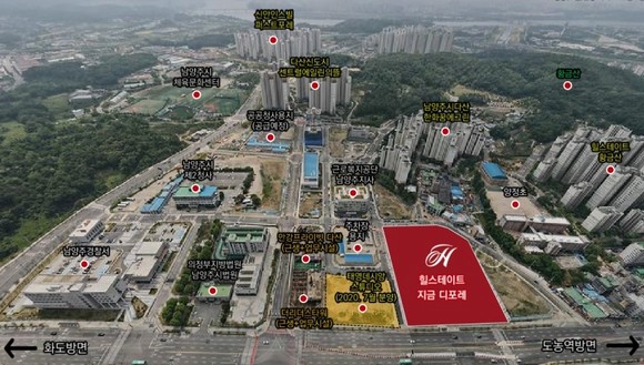 힐스테이트 지금 디포레 현장. @ 힐스테이트