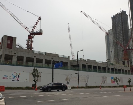 힐스 에비뉴 삼송역 스칸센 현장. ⓒ 힐스 에비뉴