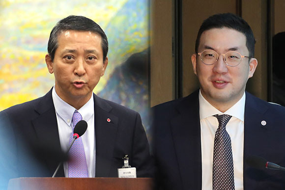권영수 LG 부회장(왼쪽)과 구광모 LG그룹 회장(오른쪽). ⓒ 프라임경제