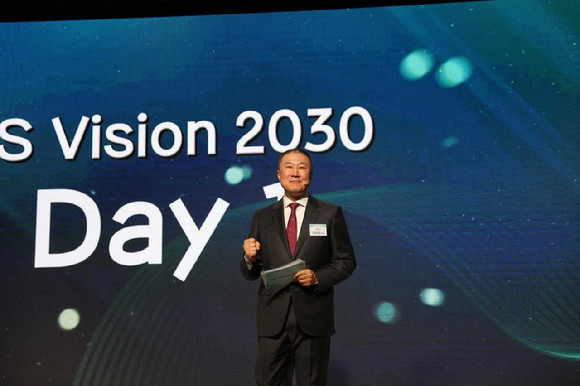 구자은 LS그룹 회장이 그룹의 미래 청사진인 비전 2030을 선포하고 있다. ⓒ LS그룹
