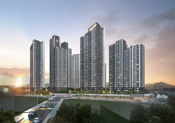 소사역 롯데캐슬 더 뉴엘 투시도. © 롯데건설
