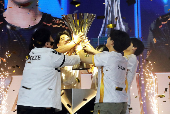 2023 다나와 e스포츠, 배틀그라운드 국제대회 'PGC 2023' 우승 사진 ⓒ 연합뉴스
