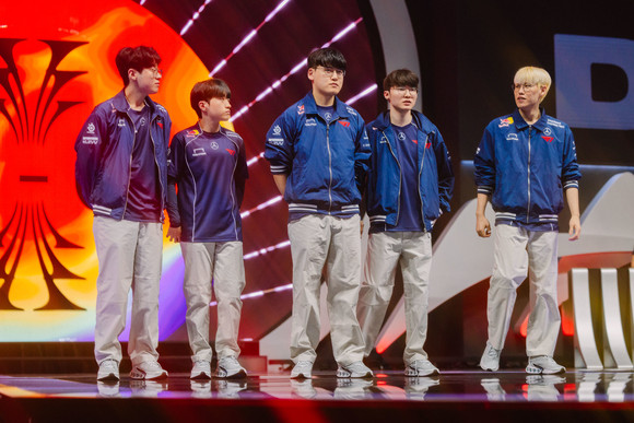 MSI 2024 플레이-인 스테이지를 전승으로 통과한 T1. ⓒ 라이엇게임즈