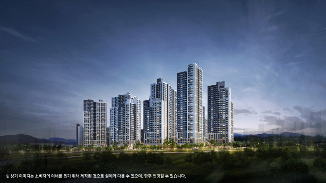 e편한세상 명덕역 퍼스트마크 투시도. Ⓒ DL이앤씨