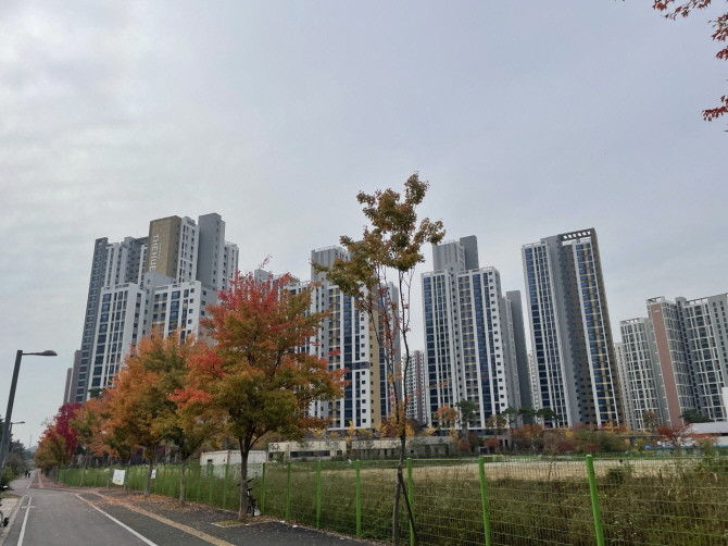 견본주택 인근에 위치한 '양주 옥정신도시 한신더휴' 단지. = 박선린 기자