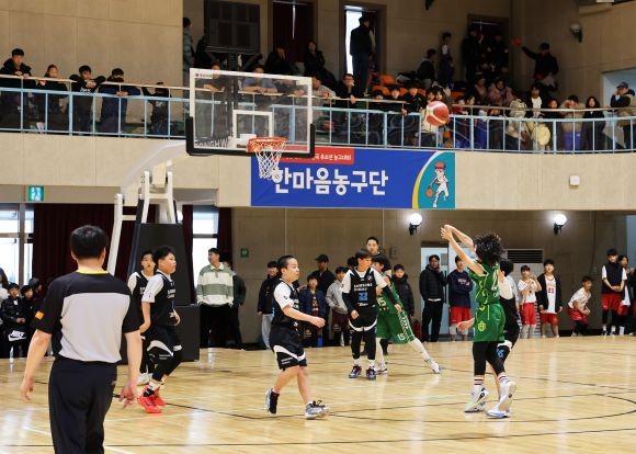 제1회 영양별천지배 전국 유소년 농구대회 경기 모습. ⓒ 영양군