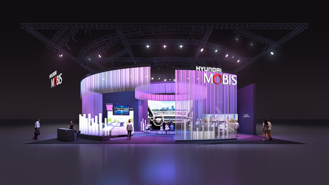 현대모비스 CES 2025 전시 부스 조감도. ⓒ 현대모비스