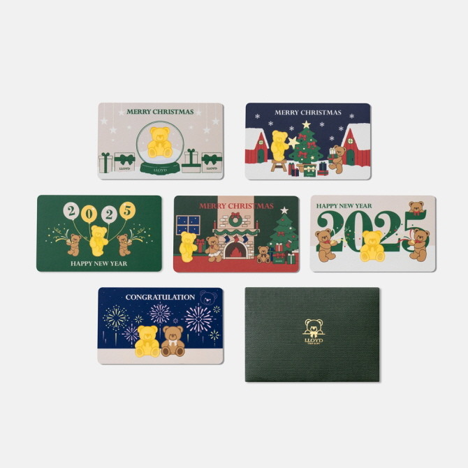 이월드에서 운영하는 주얼리 브랜드 로이드가 홀리데이 시즌을 맞아 브랜드 캐릭터 로니를 활용한 한정판 순금카드를 온·오프라인에서 본격 출시했다. © 이월드