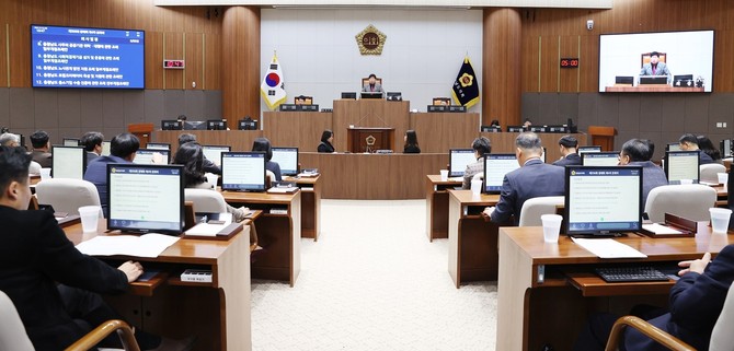 제356회 정례회 제4차 본회의 개최 모습. ⓒ 의회사무국
