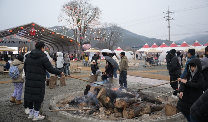 지난 13일부터 15일까지 사흘 간 열린 '제22회 양촌곶감축제'장 모습 ⓒ 논산시