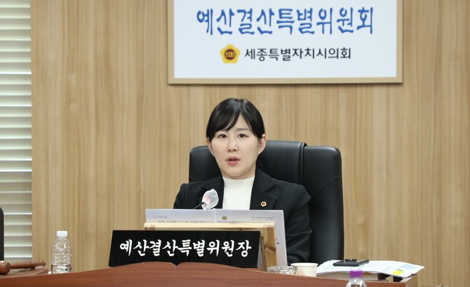2025년도 세종시 예산안 및 기금운용계획안 심사 예결위 모습. ⓒ 의회사무국