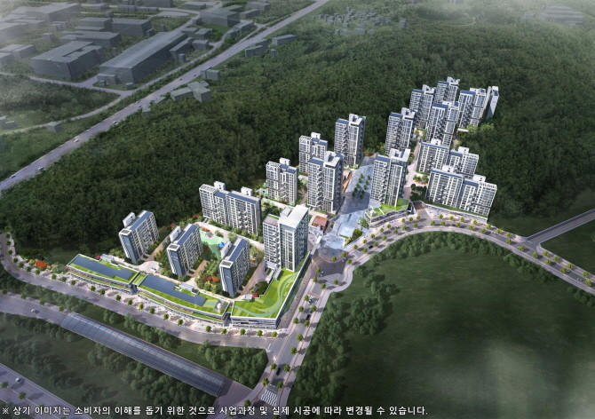 '세종5-1 L12BL 양우내안애 아스펜' 조감도. © 양우건설