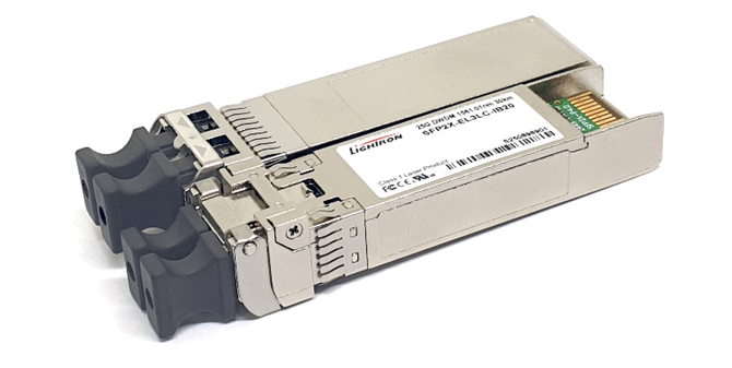 빛과전자가 개발한 25G C-band DWDM EDC SFP. ⓒ 빛과전자