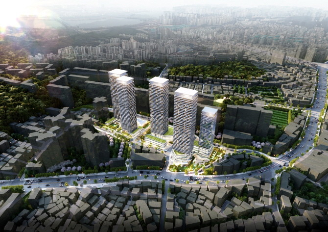 남성역 역세권활성화 재개발정비사업 조감도. Ⓒ 한국토지신탁
