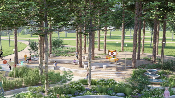 농심 서울국제정원박람회 기업동행정원 조감도. © 농심