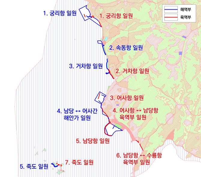 홍성군 수산자원보호구역 일부 해제 위치도. ⓒ 홍성군