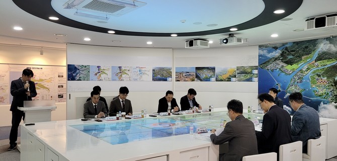 지난 10일 '스마트 도시계획 수립 관련 연구용역' 착수보고회를 개최하고 있다. ⓒ 새만금개발청
