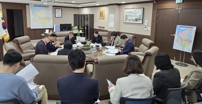 2025년 청렴도 향상 대책 추진단 협의회 개최 모습. ⓒ 충남교육청