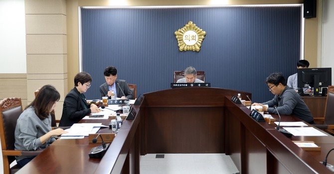 지난 16일 제118회 임시회 폐회 중 의회운영위원회 개최 모습. ⓒ 의회사무국