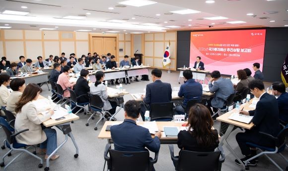 구미시 2026년 국가투자예산 추진상황 보고회 모습. ⓒ 구미시