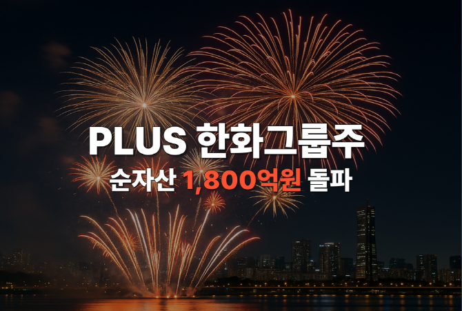 PLUS 한화그룹주 ETF의 순자산 총액이 1824억원을 기록했다. ⓒ 한화자산운용