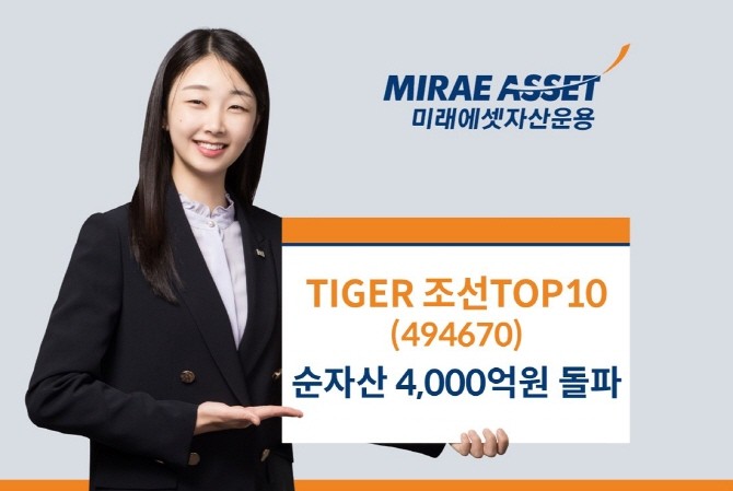 미래에셋자산운용의 'TIGER 조선TOP10 ETF' 순자산이 4000억원을 돌파했다. ⓒ 미래에셋자산운용