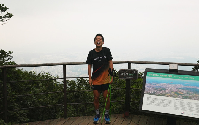 김지섭 선수와 함께한 'Summit of My Life' 캠페인 영상은 가민 공식 인스타그램과 페이스북 등 브랜드 공식 SNS 채널에서 확인할 수 있다. ⓒ 가민