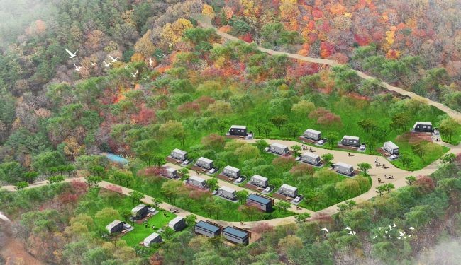 덕남마을 힐링숲 캠핑장 조감도. ⓒ 광주광역시 남구청