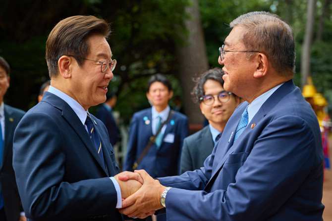이시바 총리가 퇴임을 앞두고 지난달 30일 한국을 방한해 이재명 대통령과 정상회담을 가졌다. ⓒ 연합뉴스