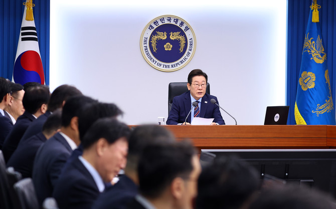 이재명 대통령이 지난 2일 용산 대통령실에서 열린 수석보좌관회의에서 발언하고 있다. ⓒ 연합뉴스