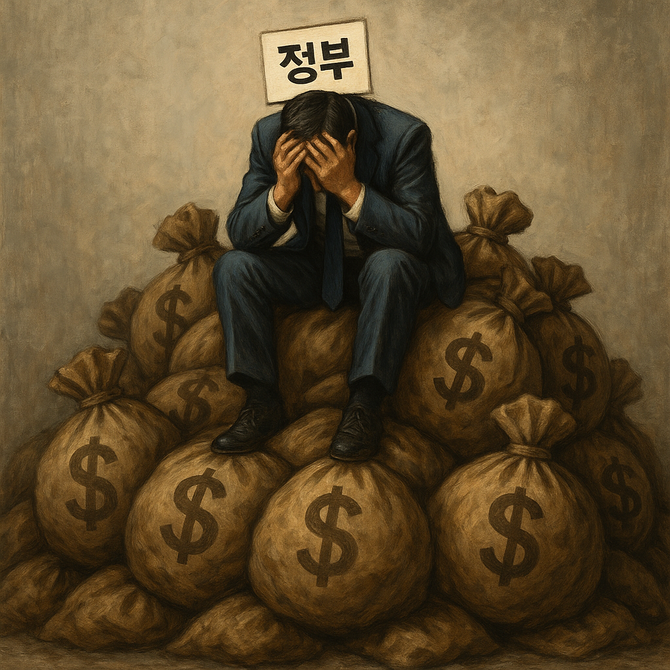 나라살림 적자폭이 올해 8월 말 기준 88조원을 넘어서며 역대 2번째로 큰 적자를 나타났다. ⓒ 챗GPT