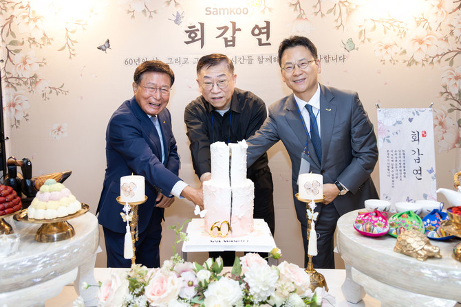 (좌측부터) 구자관 책임대표사원과 박용 사원 김형규 총괄대표 ⓒ 삼구아이앤씨
