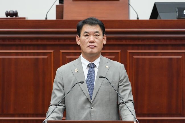 5분 자유발언을 하고 있는 박광호 의원. ⓒ 경주시의회