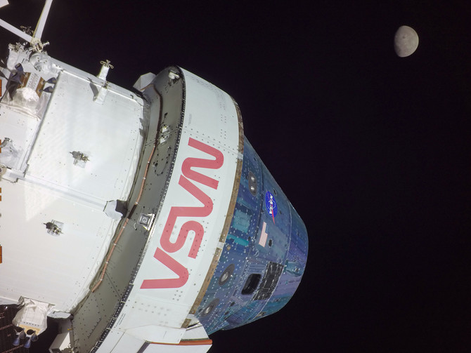 지난 2022년 미국 항공우주국(NASA)가 쏘아올린 아르테미스 1호 우주선 '오리온'. ⓒ 연합뉴스