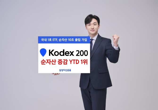 삼성자산운용은 2002년 상장한 국내 최초 ETF인 'KODEX 200'이 올해 들어 순자산 증감액 4조9604억원을 기록했다고 밝혔다. ⓒ 삼성자산운용