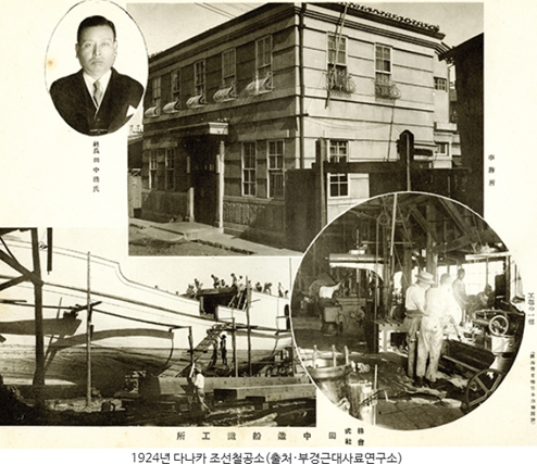 1923년 당시에 운영 중이던 다나카 조선철공소 모습. ⓒ 부경근대사료연구소