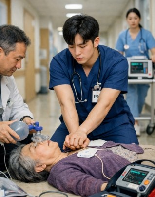 응급 상황에 대응하기 위한 교육 현장. ⓒ 부산 온병원