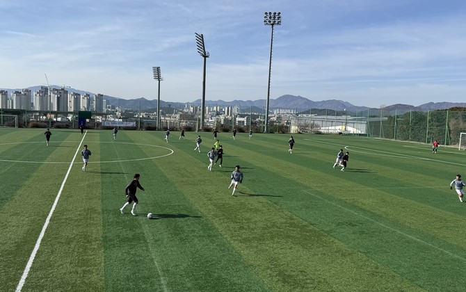2026 창원시의 동계축구 스토브리그 사진. ⓒ 창원시