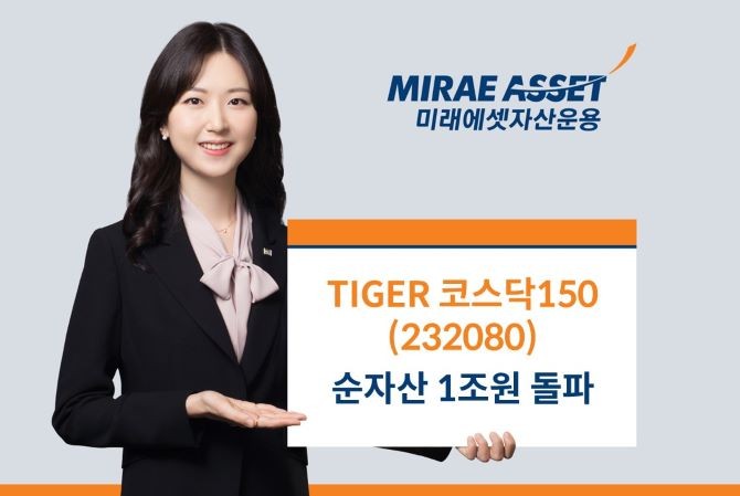 미래에셋자산운용의 'TIGER 코스닥150 ETF'가 순자산 총액 1조원을 돌파했다. ⓒ 미래에셋자산운용