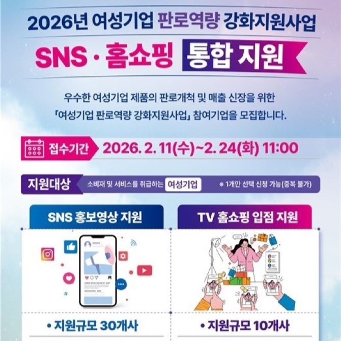 여성기업의 판로 역량 강화지원사업 참여 기업을 모집한다. ⓒ 한국여성경제인협회