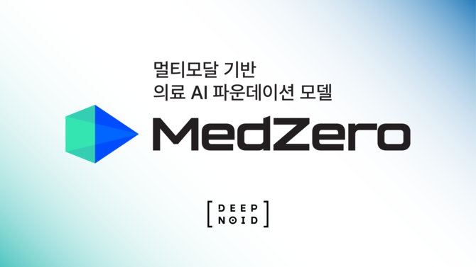 딥노이드의 멀티모달 기반 의료 AI 파운데이션 모델 'MedZero' 로고. ⓒ 딥노이드