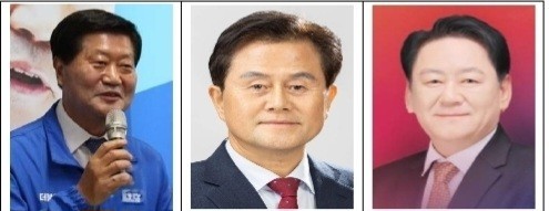 왼쪽부터 더불어민주당 이영우 후보, 국민의힘 엄승용 후보, 무소속 김흥식 후보. ⓒ 프라임경제