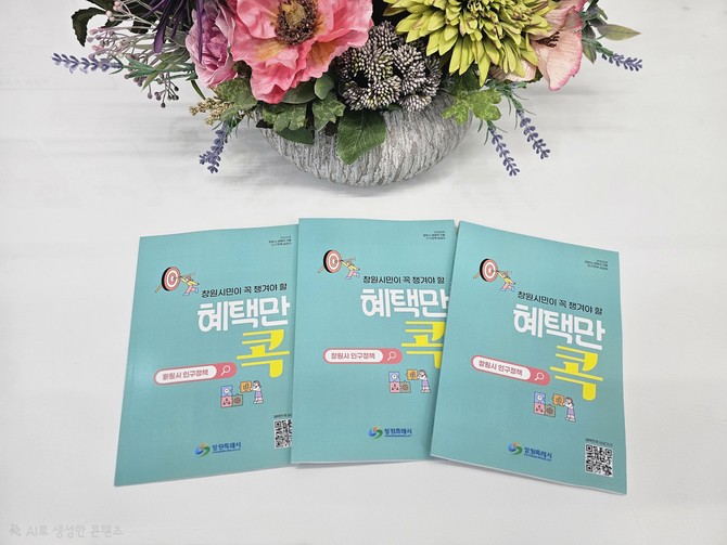 창원시가 시민들이 체감할 수 있는 다양한 복지 및 지원 혜택을 한눈에 확인할 수 있도록 제작한 2026년 인구정책 가이드북 '혜택만 콕!' 사진. ⓒ 창원시