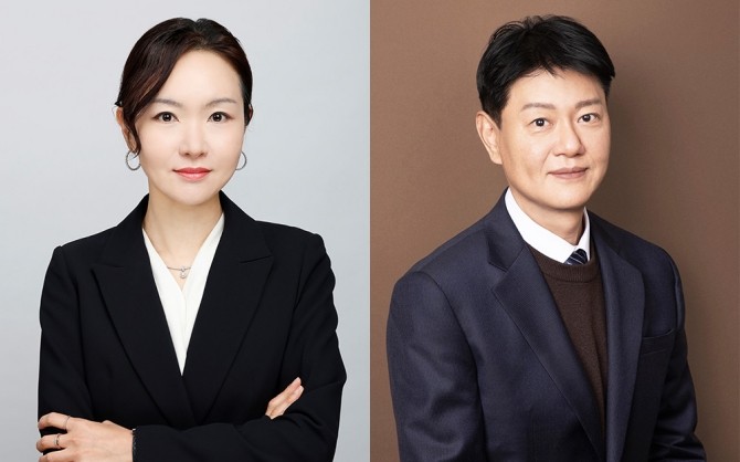 김나영 한미약품 혁신성장부문장 부사장(왼쪽)과 최인영 한미약품 미래성장부문장 부사장. © 한미그룹