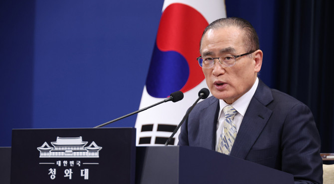위 실장은 나토 정상회담 및 몽골 국빈 방문과 관련한 세부 일정과 기대성과를 설명했다. ⓒ 연합뉴스