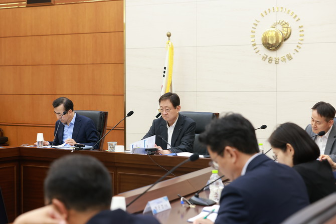 이찬진 금융감독원장(가운데)이 지난 6일 제3차 소비자위험대응협의회를 개최했다. ⓒ 금융감독원