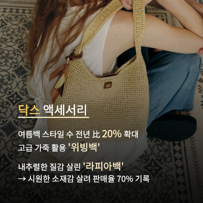 닥스 액세서리 26SS 여름백 화보. Ⓒ LF