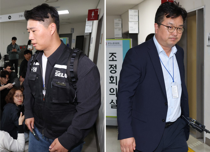삼성전자 대표교섭위원인 김형로 부사장(오른쪽 사진)과 최승호 초기업노조 삼성전자지부 위원장(왼쪽 사진). ⓒ 연합뉴스
